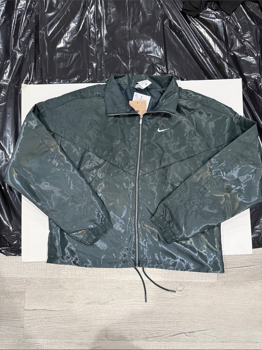 Nike Women’s Forest Green Shiny WindRunner